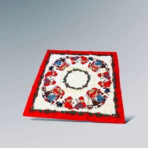 Scandinavian Christmas SMALL Square‎ Tableware NOS 24" Sandvika Veveri Cotton